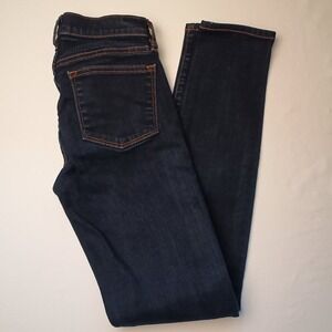 J.Crew Stretch Jeans Size 24/0 Low Rise Skinny Leg Dark Wash